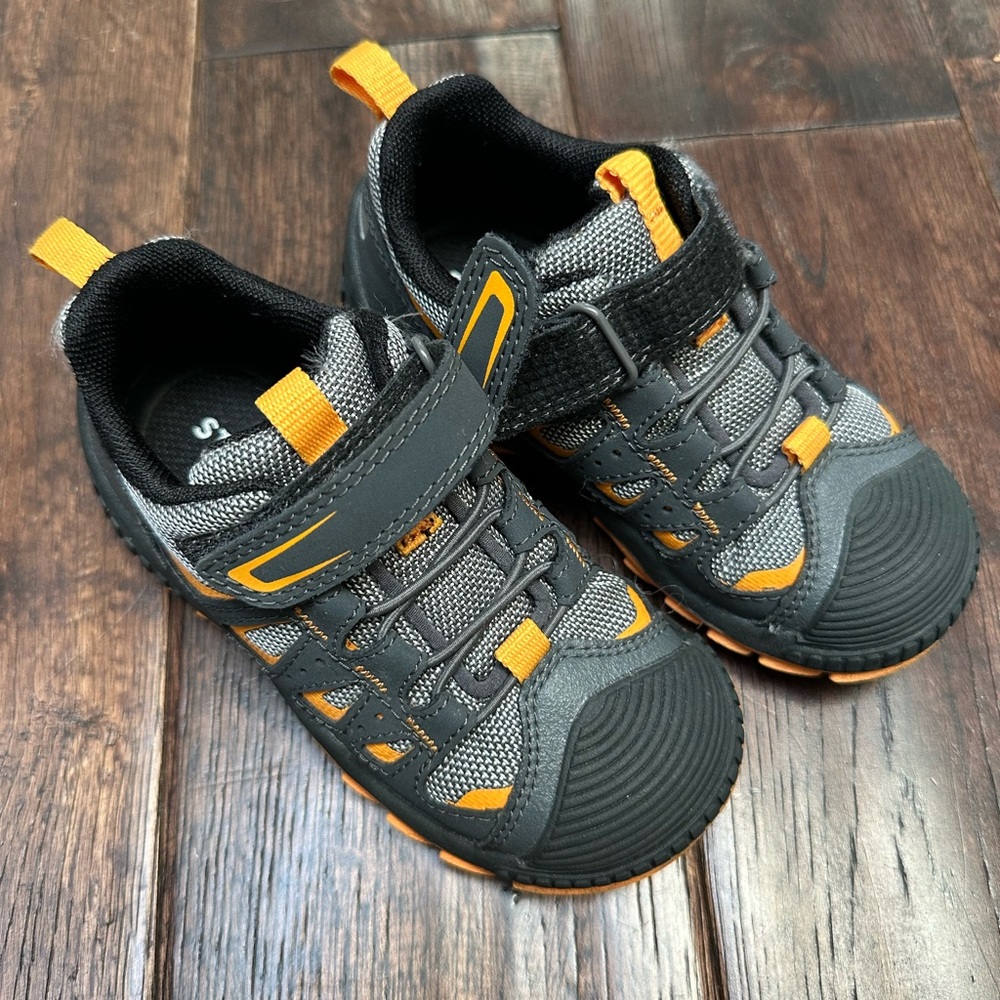 Start Rite Gray and Orange Kids Sneakers